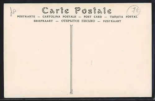 AK Paris, Inondation de la Rue de Bourgogne lors de la grande crue de la Seine 1910