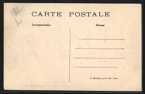 AK Villeneuve-la-Garenne, Quai d`Asnières, Inondations de Janvier 1910, Sinistre déménagement