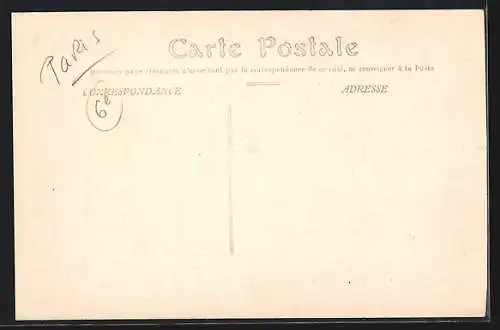 AK Paris, Inondation de janvier 1910 au Quai des Grands Augustins