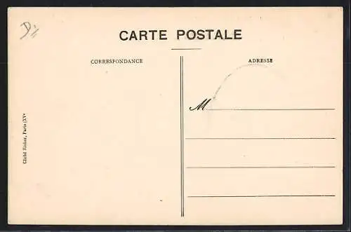 AK Paris, Le XVe Arrondissement inondé, passage difficile sur les planches (Janvier 1910)