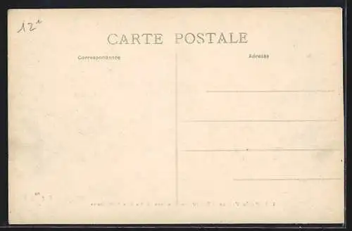 AK Paris-Venise-Bercy, Inondations 1910, Rue St-Estèphe inondée à Bercy