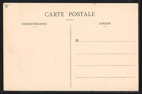 AK Paris, Inondation de 1910, Poste de Police de la Rue Traversière