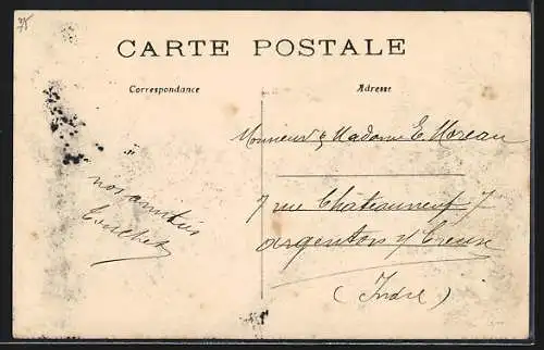 AK Paris, Inondations de Janvier 1910, Inondés quittant leur habitations