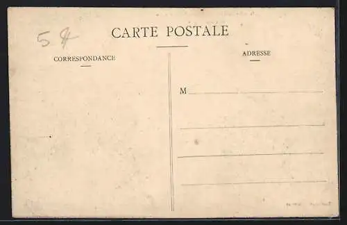 AK Paris, Inondation 1910, Rue Traversière inondée en janvier-février