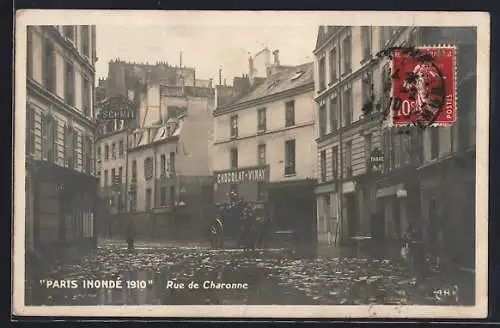 AK Paris, Paris inondé 1910 Rue de Charonne