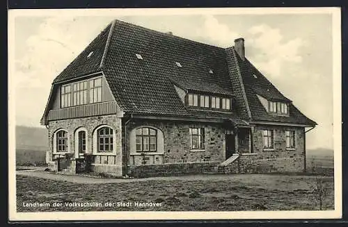 AK Bredenbeck über Hannover, Landheim der Volksschulen der Stadt Hannover