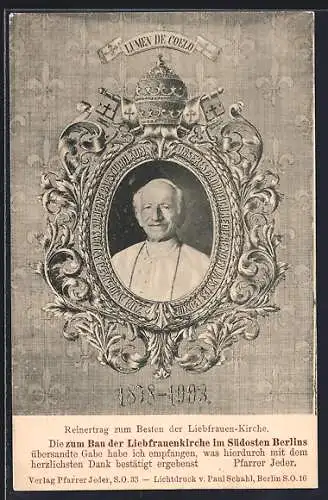 AK Berlin-Kreuzberg, Portrait Pfarrer Jeder der Liebfrauenkirche