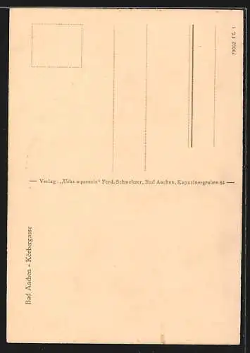 AK Bad Aachen, Partie in der Körbergasse