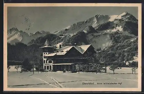 AK Oberstdorf i. bayer. Allgäu, Hotel Wittelsbacher Hof, Inh. W. Ortlieb