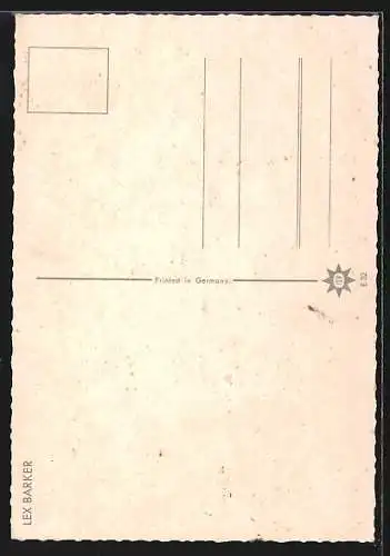 AK Winnetou, Lex Barker, Old Shatterhand wird verurteilt am Marterpfahl zu sterben