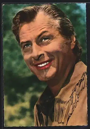 AK Schauspieler Lex Barker im Film Winnetou II. Teil