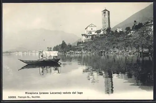 AK Rivapiana presso Locarno, Panorama veduto dal lago