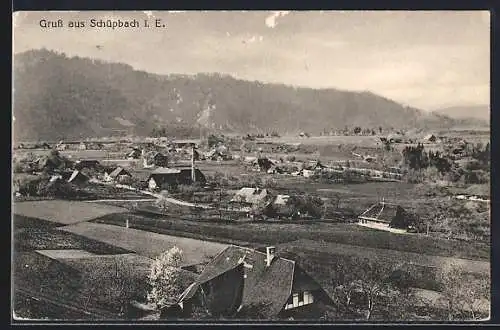 AK Schüpbach i. E., Ortspartie mit Strasse