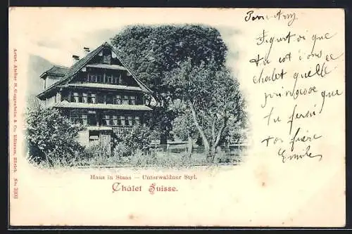 AK Stans, Châlet Suisse, Unterwaldner Stil
