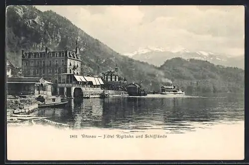AK Vitznau, Hotel Rigibahn und Schifflände