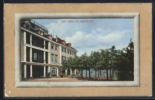 AK Bad Horn am Bodensee, Uferpartie mit Hotel