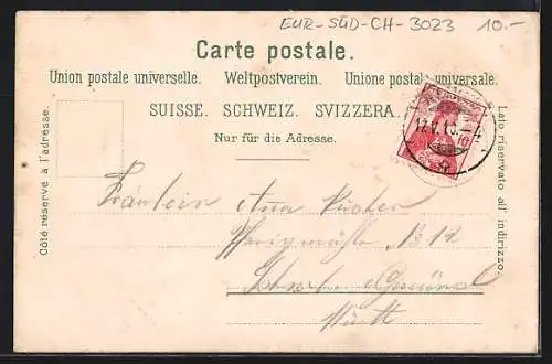 AK Heiden, Strassenpartie mit Gasthof