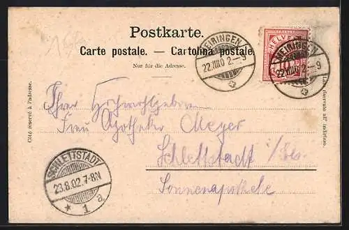 AK Meiringen, Häusergruppe im Haslethal, Reichenbachfälle, Handkefall