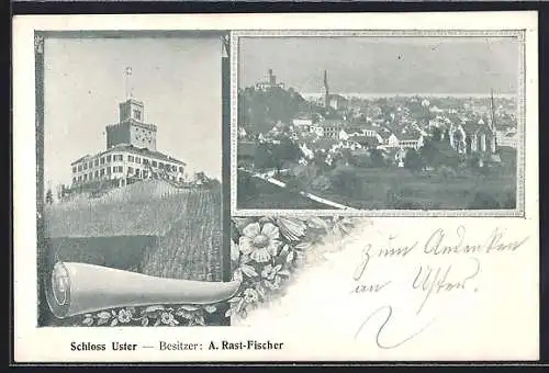 AK Uster, Schloss, Ortsansicht