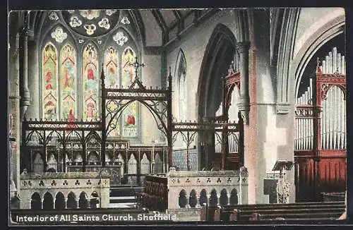 AK Sheffield, Interior of All Saints Church