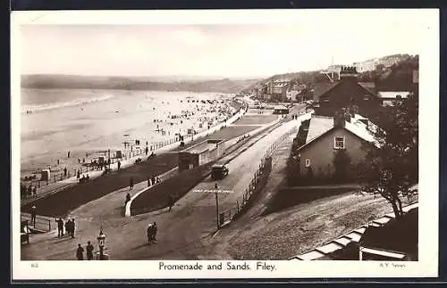 AK Filey, Promenade and Sands