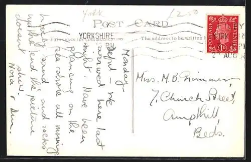 AK Filey, Promenade and Sands