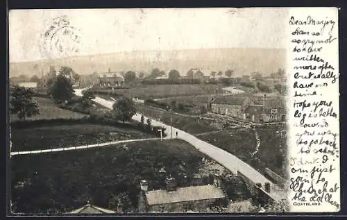 AK Goathland, Ortspartie mit Strasse