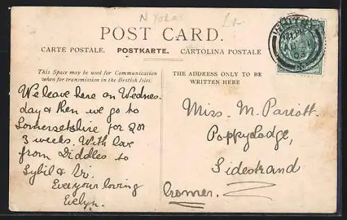 AK Goathland, Ortspartie mit Strasse