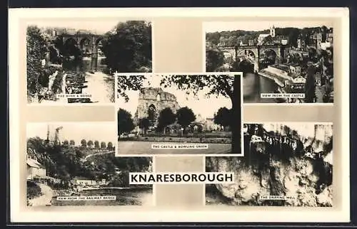 AK Knaresborough, The Castle & Bowling Green, The River & Bridge, The Dripping Well