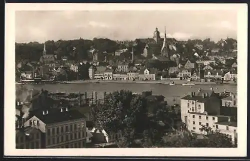 AK Flensburg, Blick auf den Innenhafen