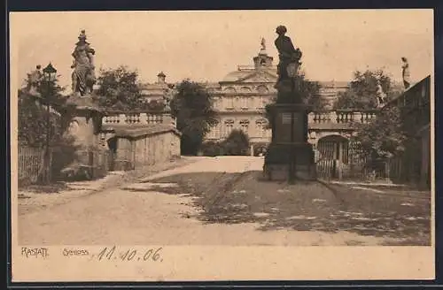 AK Rastatt, Blick auf das Schloss