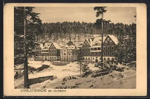 AK Calmbach, Blick auf die Charlotttenhöhe