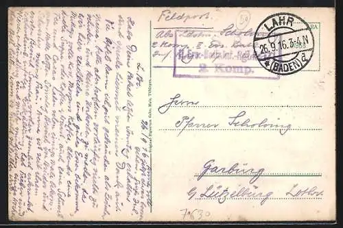 AK Lahr i. B., Dammenmühle mit Ruderboot