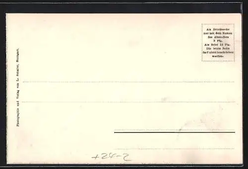AK Ilsfeld, Brandstätte 1904, Zerstörte Ortspartie