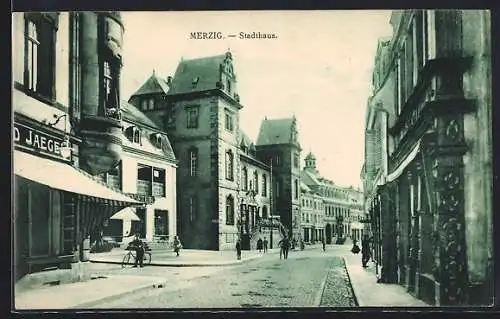 AK Merzig, Strassenansicht des Stadthauses