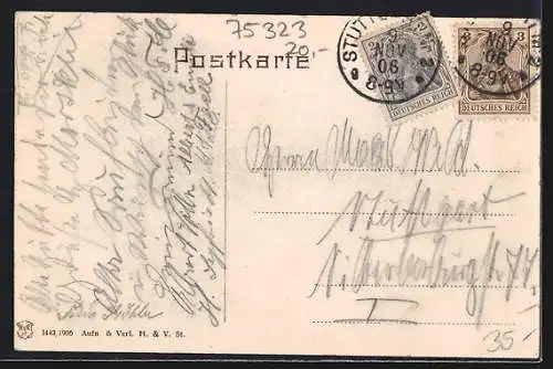AK Calmbach, Totalansicht, Café Wurster