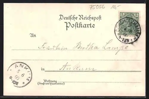 Lithographie Borgholzhausen, Ansicht der Ravensburg