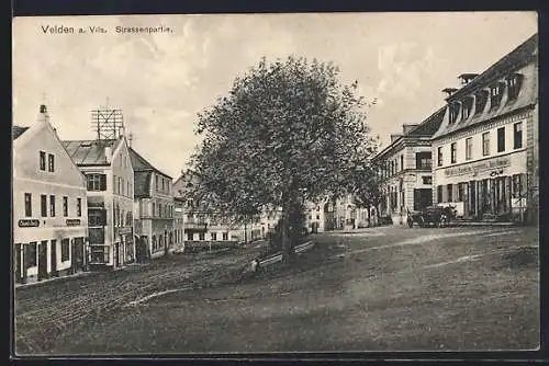 AK Velden a. Vils, Strassenpartie im Ortskern