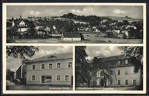 AK Regnitzlosau /Obfr., Hohenberger Strasse, Kreisaltersheim Schloss Hohenberg
