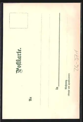 Künstler-Lithographie C. Pfaff: Frankfurt /Main, Eschenheimer-Tor mit Leuten