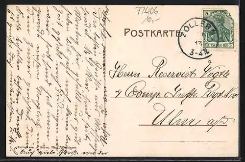 AK Wessingen, Teilansicht mit Strassenpartie