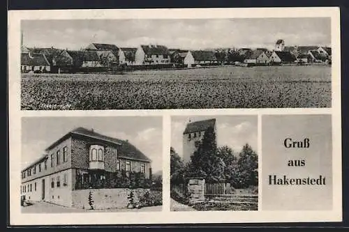 AK Hakenstedt, Gesamtansicht mit Kirche