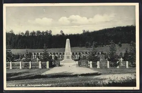 AK Stetten a. k. M., Gefangenen-Friedhof
