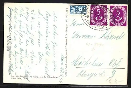 AK Cham /Bayr. Wald, Ortsansicht aus der Vogelschau