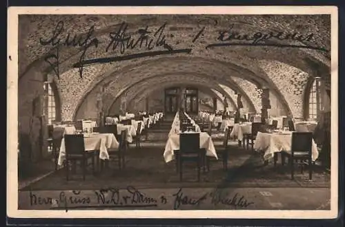 AK Berlin-Tiergarten, Weinhaus Rheingold am Potsdamer Platz, Stein-Saal