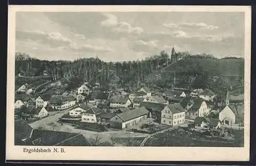 AK Ergoldsbach /N. B., Blick auf den Ort