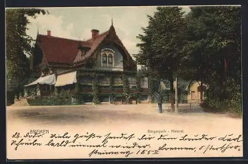 AK Bremen, Bürgerpark-Meierei