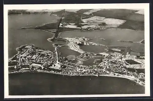 AK Plön am See, Gesamtansicht vom Flugzeug aus