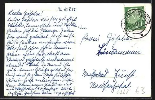 AK Hohwacht, Ortspartie mit Wohnhäusern