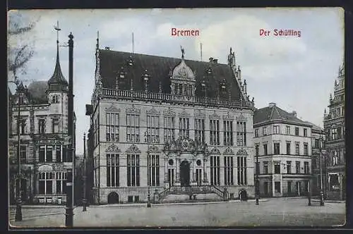 AK Bremen, Der Schütting mit Vorplatz